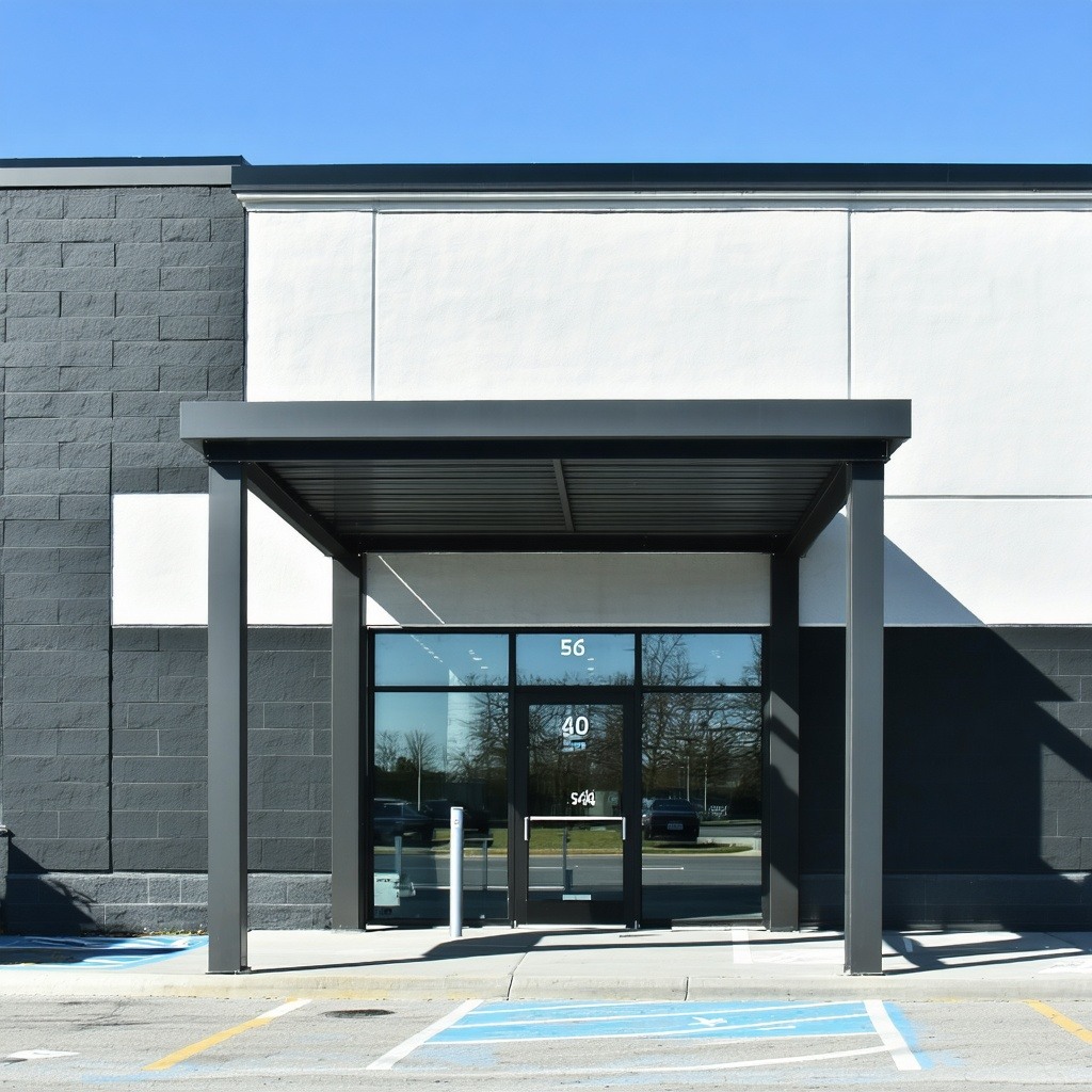 entrance canopy for a business-1