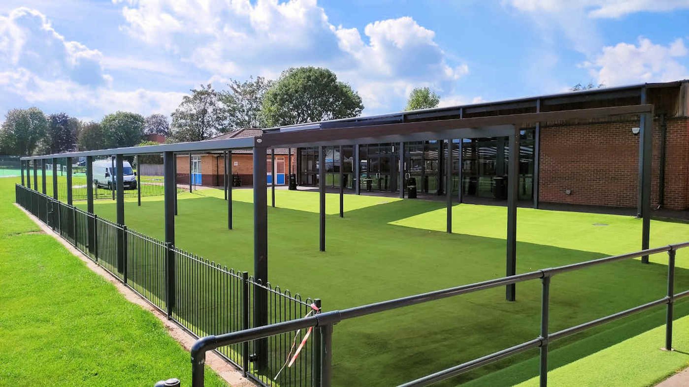 large dining canopy for a secondary school