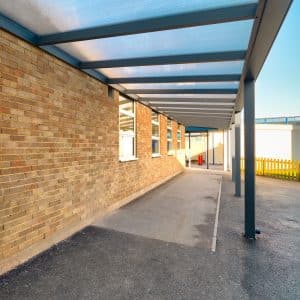 School canopy weather protection