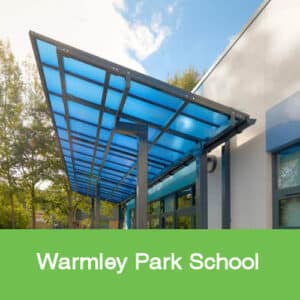 Warmley school canopy installation