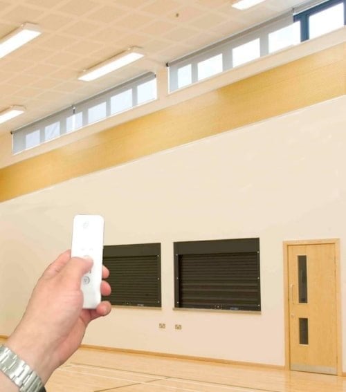 Remote control operated internal blinds