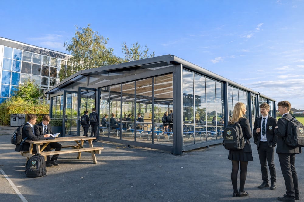 Cleeve School with children (AI)