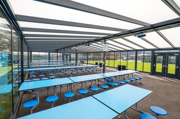 Ellis Guilford School New Dining Space Canopy Installation