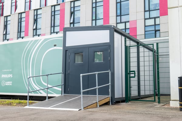 Enclosed Walkway Canopy for Kings Mill Hospital MRI