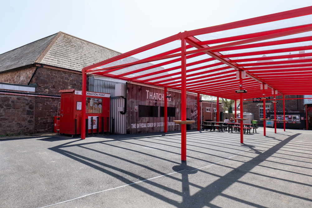 Exeter City Fan Zone Canopy 9 Exeter City Fan Zone Canopy 9